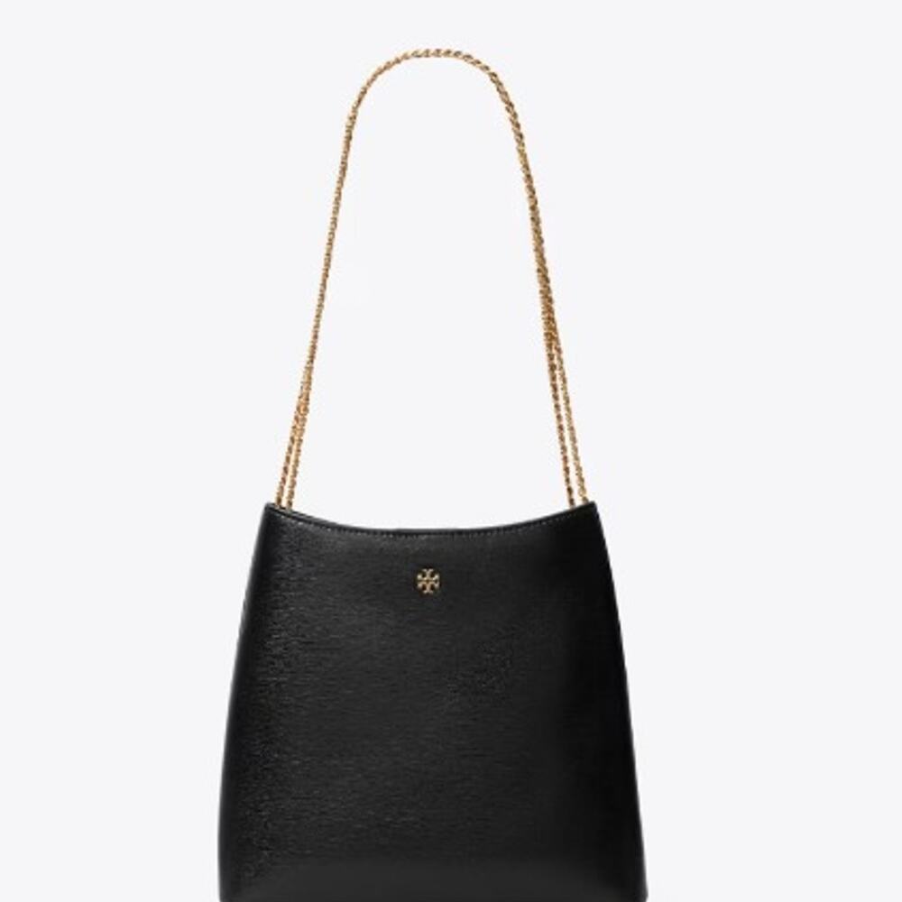 Tory Burch Rory Textured N/S Chain Tote 184784 Black $375